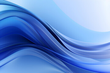 Fototapeta premium blue background abstract composition with flowing design
