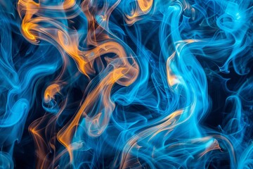 Fototapeta premium Celestial galaxy abstract art swirling cosmic clouds in deep blues and golden hues for merchandise