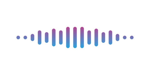 Sound audio wave logo abstract design. Premium Vector