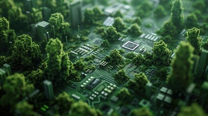 Green environment technology concept