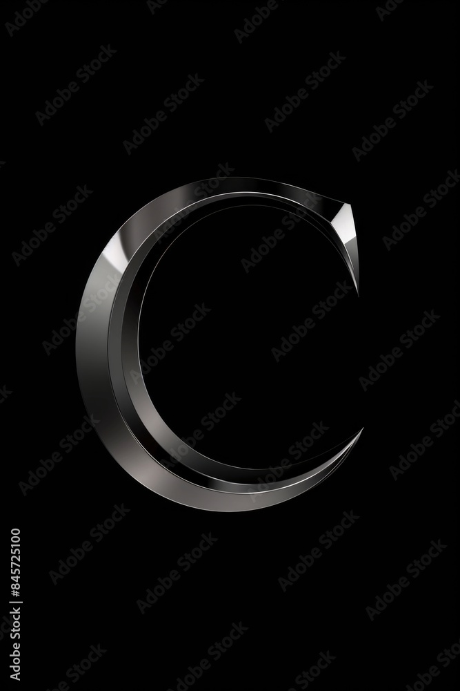 Poster A close-up image of a circular object in black and white, suitable for use in illustrations or design projects