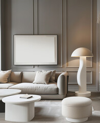 Modern interior design of a cozy living room