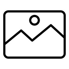 Naklejka premium image line icon vector illustration isolated on white background