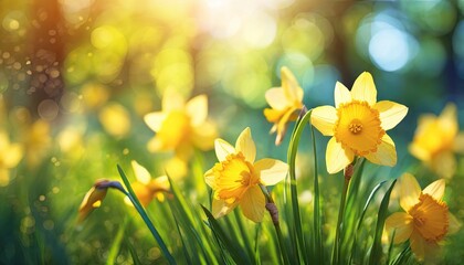 Obraz premium daffodils in spring