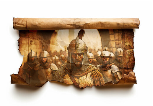 Parchment Paper Mockup. Ai Generative