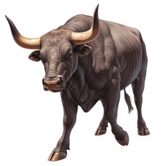 Bull Stock Market, clip art,  Stocks rise continuously like the movement of bulls
