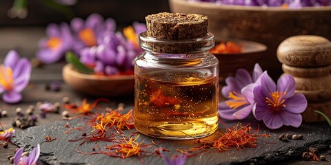 saffron is a spice derived from the flower of crocus sativus