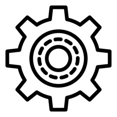 setting line icon vector illustration isolated on white background