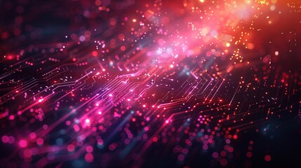 abstract digital technology background, artificial intelligence