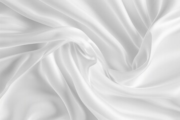 Naklejka premium A close-up view of white fabric with intricate texture and pattern