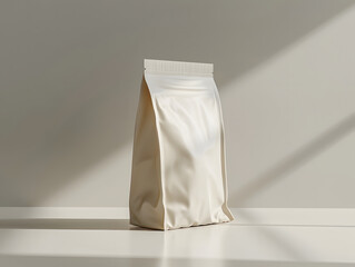 Blank white food bag mockup
