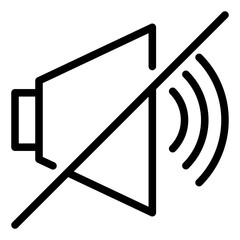 volume line icon vector illustration isolated on white background