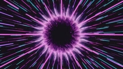 Obraz premium abstract texture background glowing light rays with Exploding star burst. generative Ai