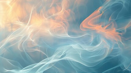 Whimsical Clouds Curved lines forming abstract cloud shapes, with a light and airy feel