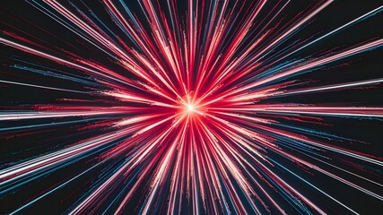 abstract texture background glowing light rays with Exploding star burst. generative Ai