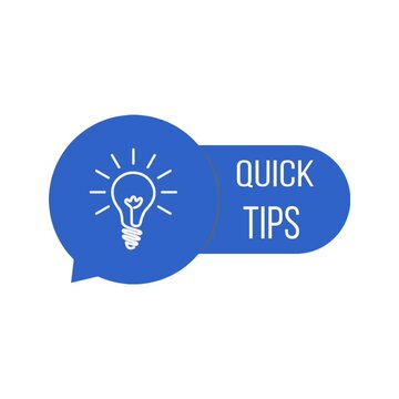 Quick tips design template illustartion