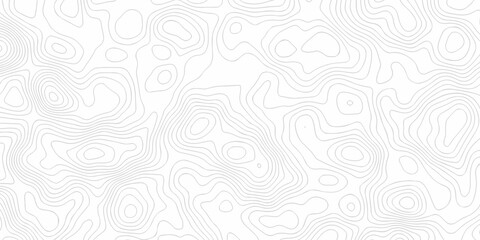 Seamless pattern with lines Topographic map. Geographic mountain relief diagram line wave carve pattern.