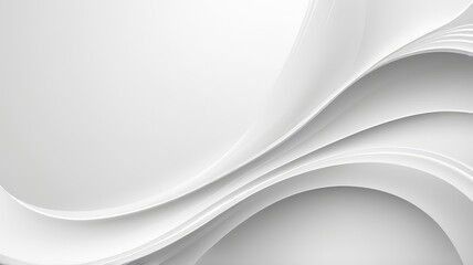 Abstract White , Gray Background with Clean Smooth Soft Wave. Abstract Background Copy Space