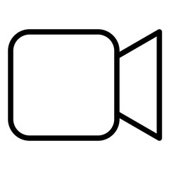 video line icon vector illustration isolated on white background