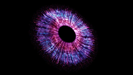 Eye Iris Digital Abstract Concept Entertainment Technology Artificial Intelligence
