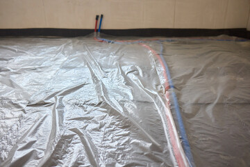 Colorcoded water supply pipe installation in buildings ensures modern plumbing system