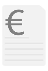 Receipt euro Vector png image