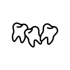 Crooked Teeth Icon Ideal for Dental and Orthodontic Illustrations