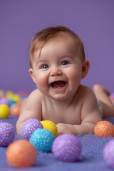 baby with ball