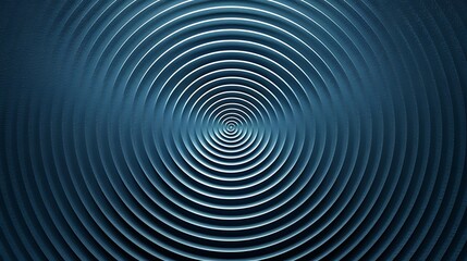 Abstract background with concentric circles blue bulls eye monochrome