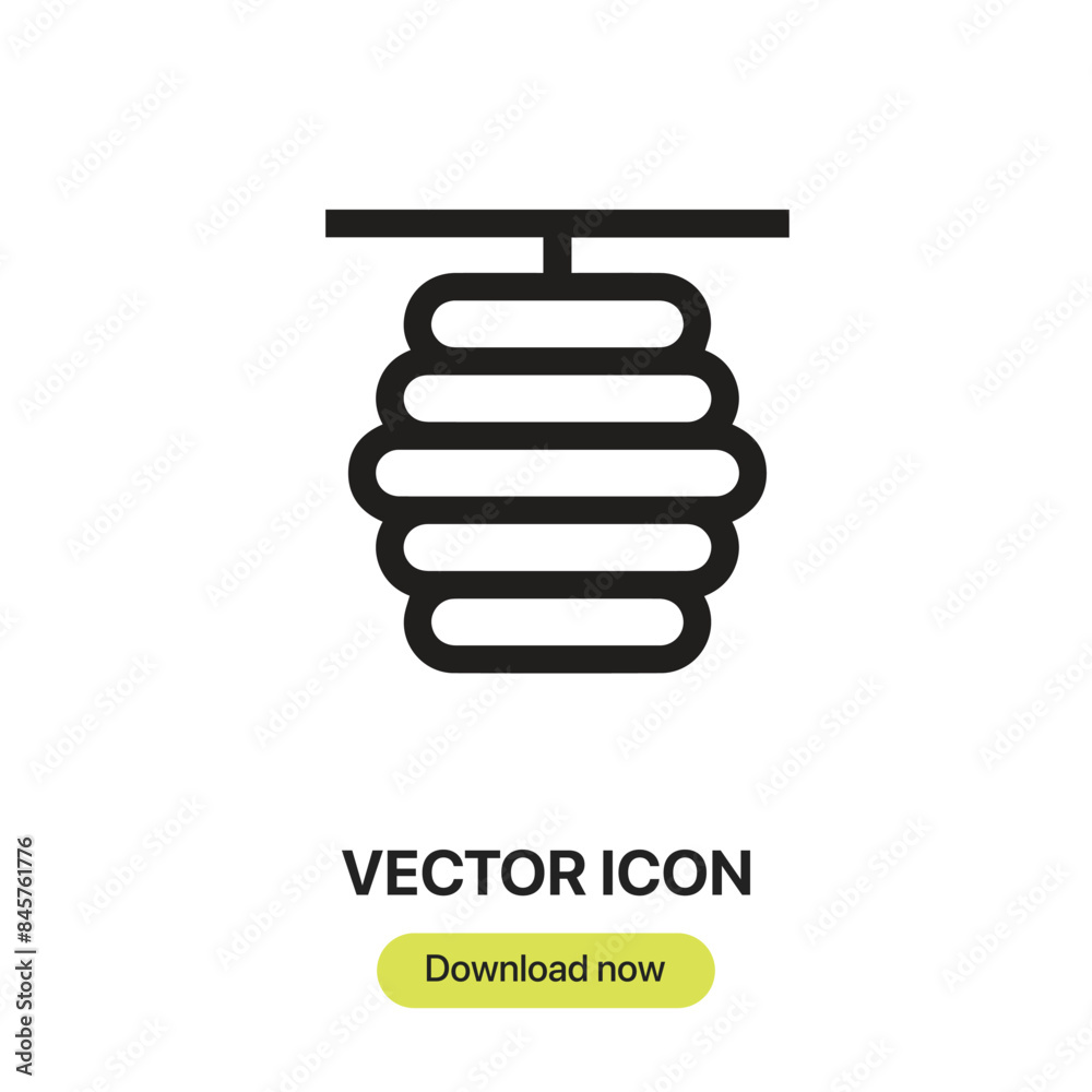 Leinwandbilder hive icon vector. linear-style sign for mobile concept and web design. hive symbol illustration. pix
