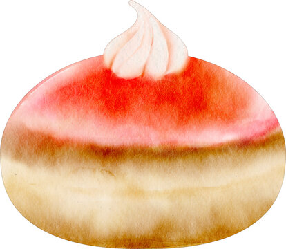 recommend clip art: watercolor jelly donut