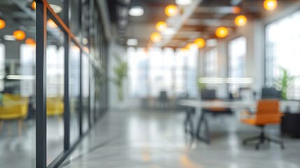 Fototapeta premium Abstract blurred background chairs in hotel luxury lobby