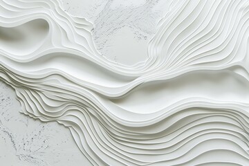 Obraz premium The image is a white and gray drawing of a wave