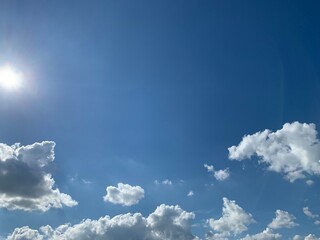 blue sky with clouds