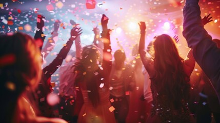 people dancing and celebrating wedding party