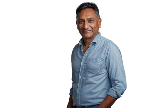 Confident Indian businessman smiling at the camera. - Powered by Adobe