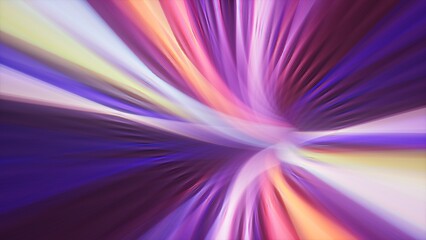 3d render, abstract multicolor spectrum background. Bright orange blue neon rays and colorful...