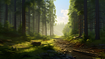 Obraz premium woods wallpaper, forrest wallpaper background, forrest photo