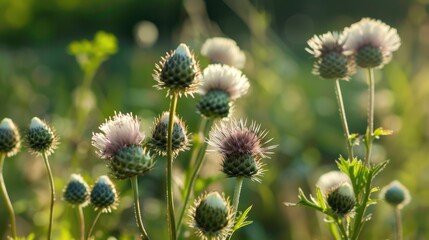 Obraz premium An extremely lovely Cirsium eriophorum
