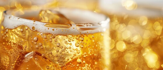 pint of beer sits chilled, its glass frosted with icy droplets, ready for a satisfying gulp