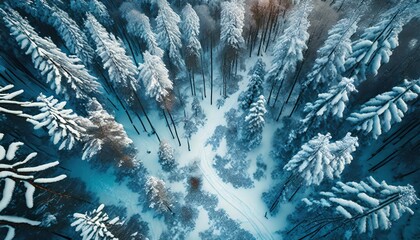 winter forest landscape
