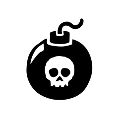 Pirate bomb icon. Bomb icon.