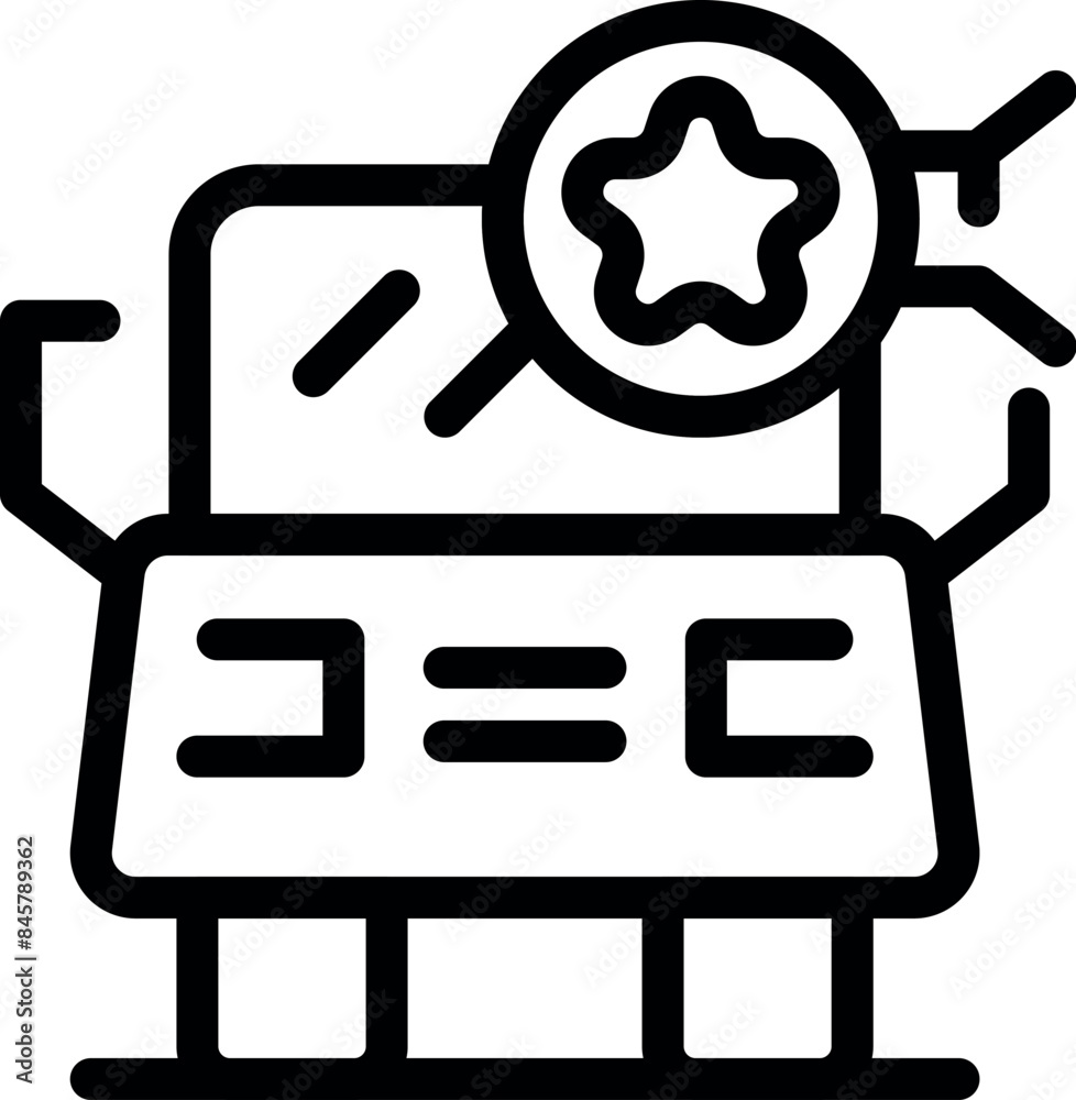 Poster machine learning algorithm working with artificial intelligence to solve a problem and achieve a goa