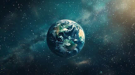 A globe surrounded by a constellation of stars representing interconnectedness and global unity