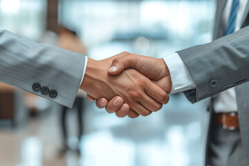 Business Handshake Signifying a Deal