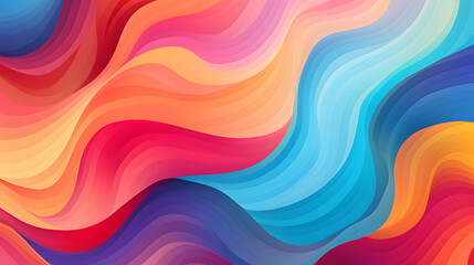 Obraz premium colorful basic wave shape wallpaper background, wallpaper waveshape background, background wallpaper
