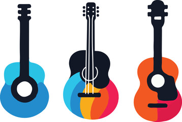 Fototapeta premium guitar vector art illustration