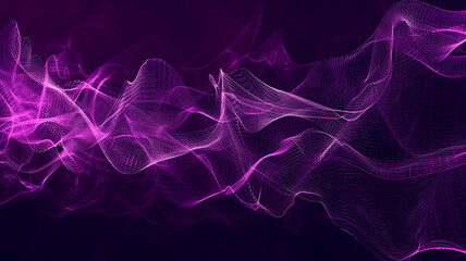Purple Waveform Pattern Digital Art