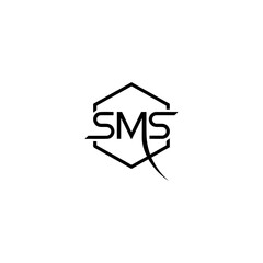 SMS monogram logo , home, house, icon, symbol, button, estate, sign, vector, logo, building, business, real, illustration, web, construction, design, internet, green, art, roof, ecology, property, con