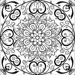 Fototapeta premium Mandala Coloring page 